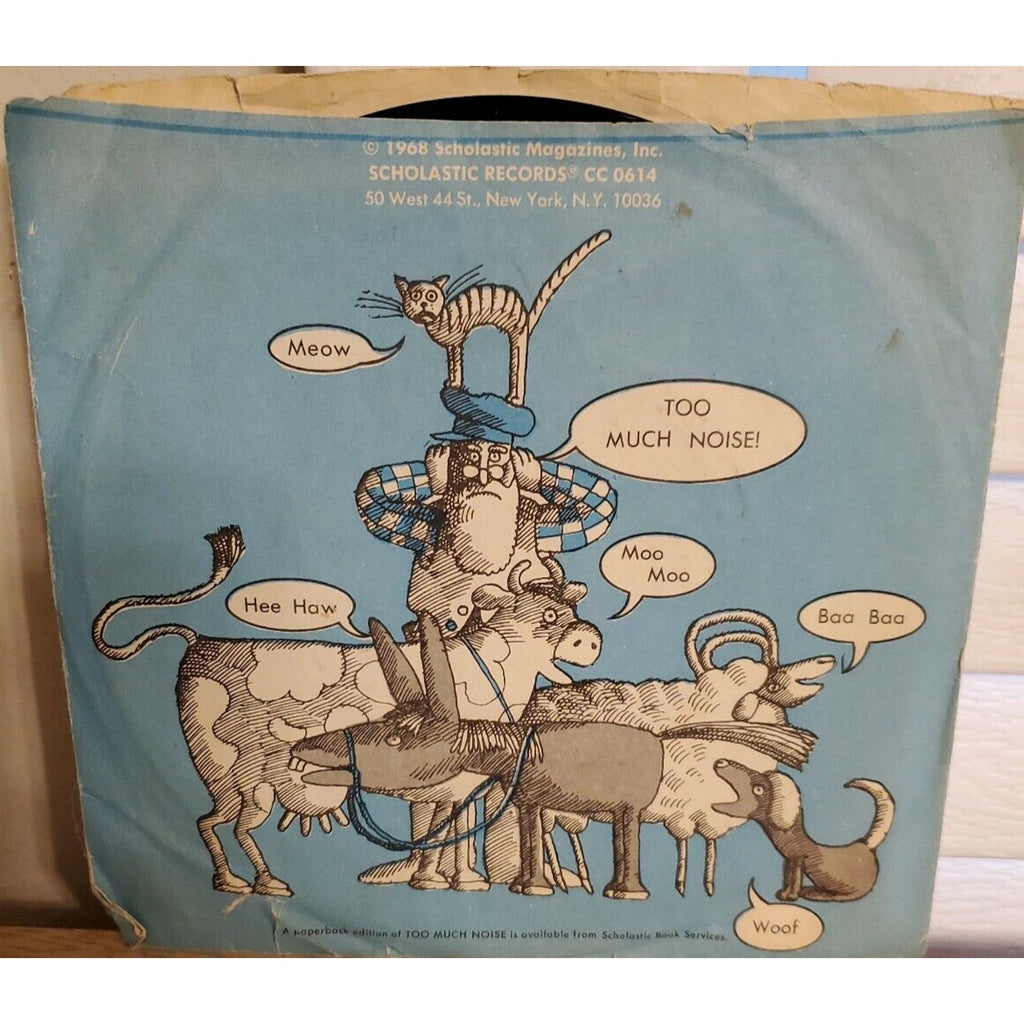 VTG Too Much Noise Scholastic Record 33 1/3 RPM Vinyl Ann McGovern 1968