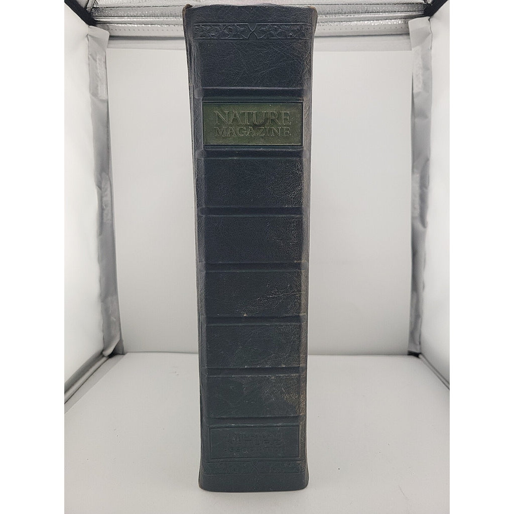 1927 Nature Magazine-12 Months In Embossed Green Leather Album Texas Issue.