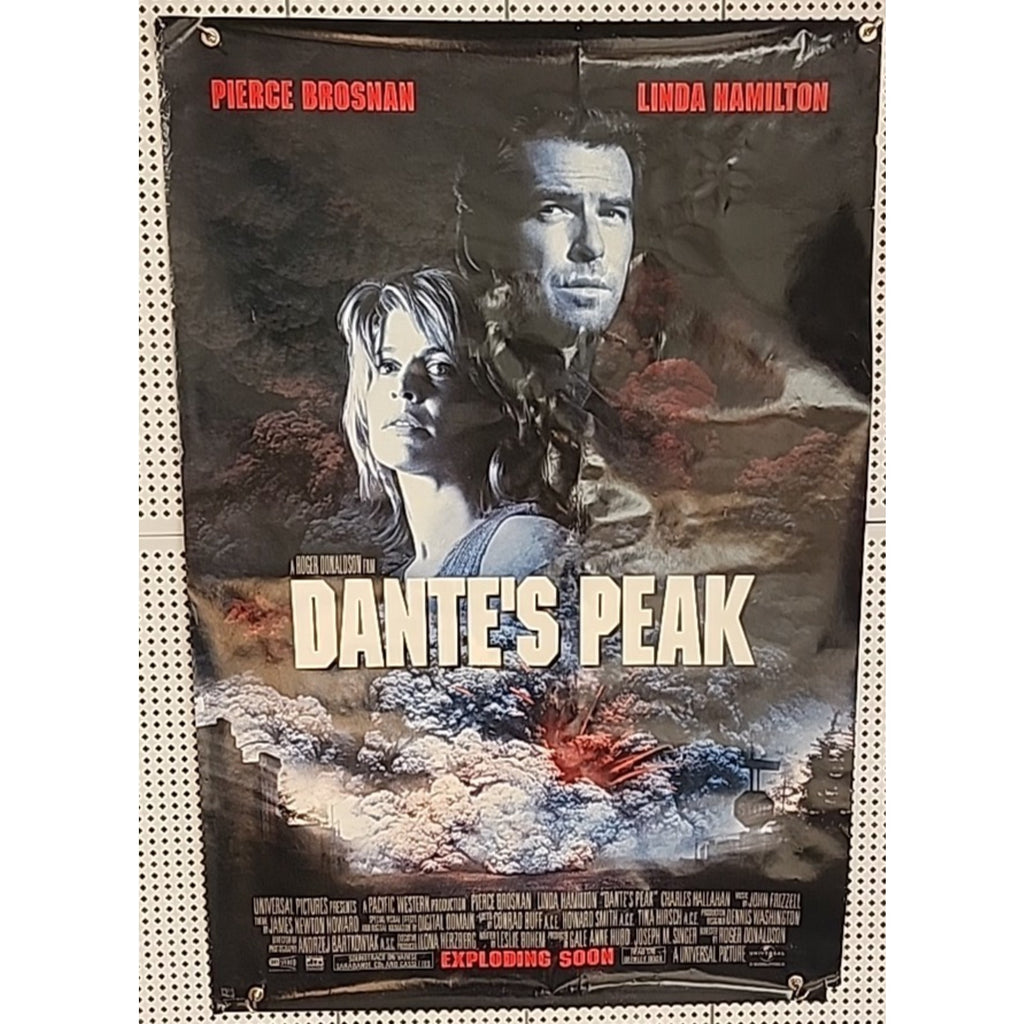 Rolled Dante's Peak 1997 Double-Sided Movie Poster 27x40 Pierce Brosnan