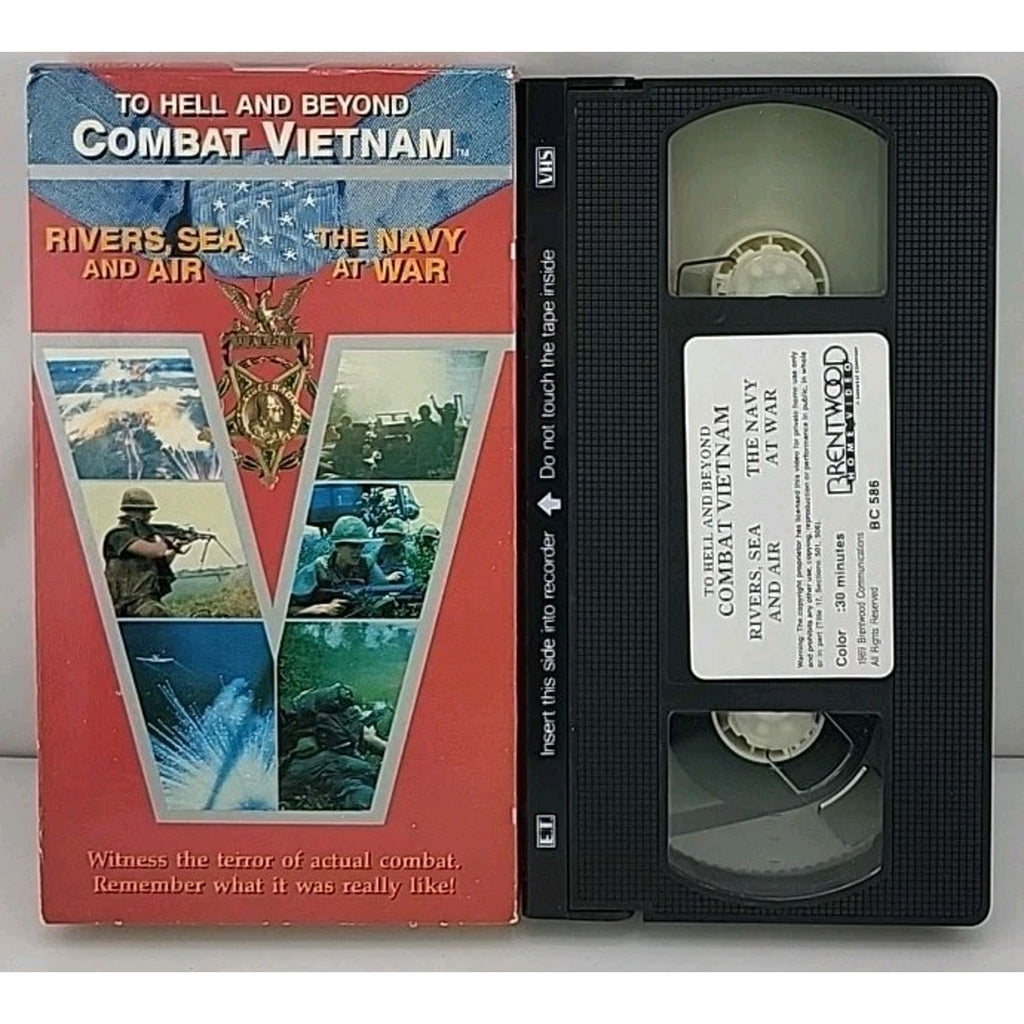 Combat Vietnam - River, Sea and Air/The Navy at War (VHS, 1990)