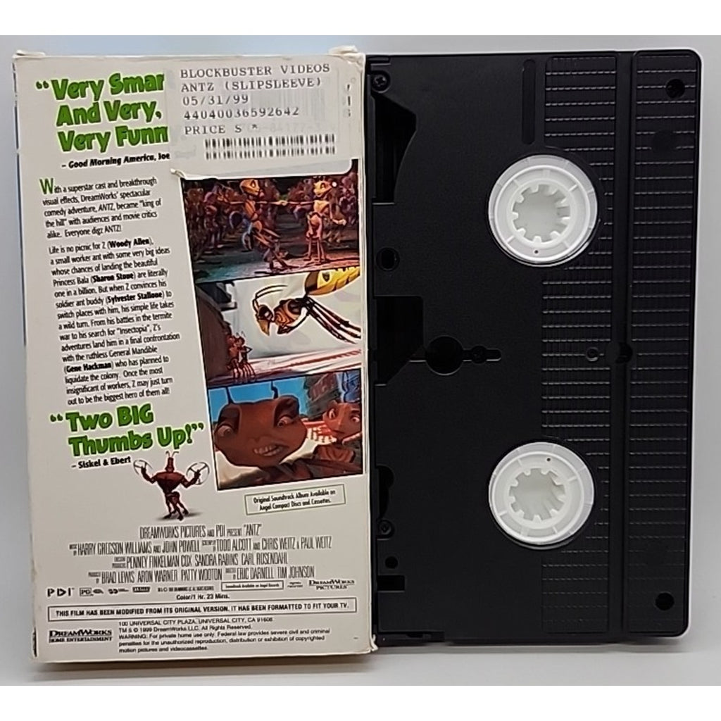 Antz (VHS, 1999, Slipsleeve)
