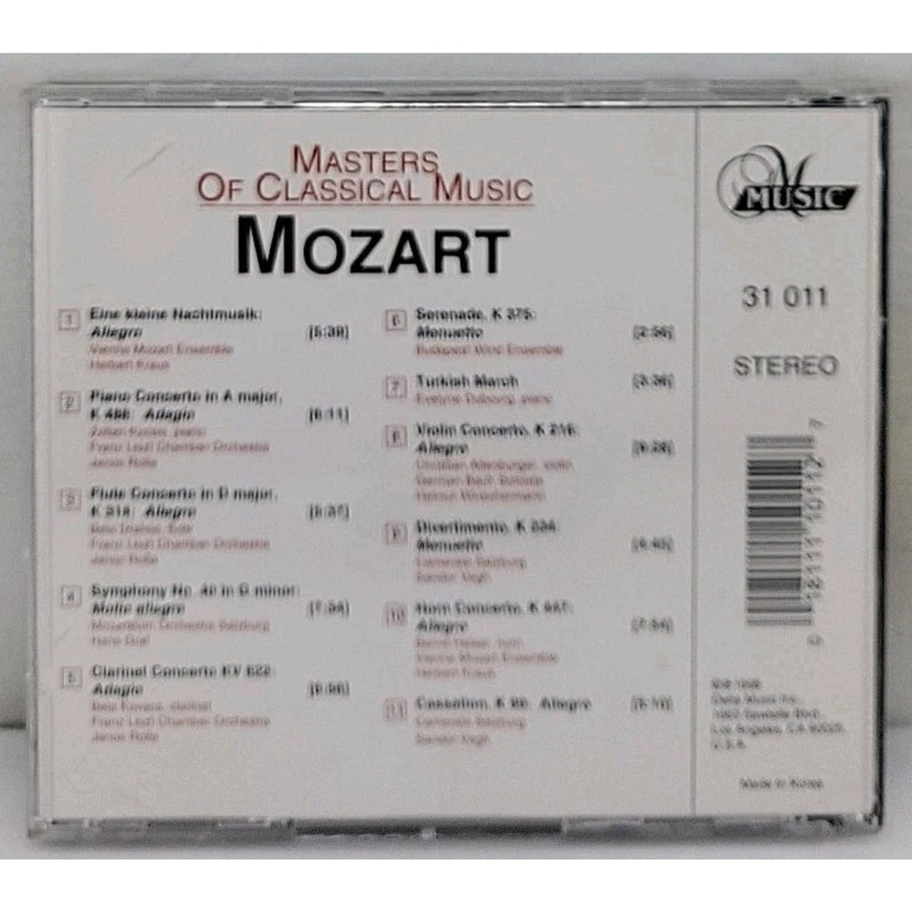 Nachtmusik/Con Pno/Con Fl by W.A. Mozart (CD, 1998)