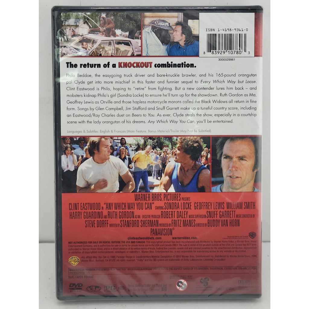 Any Which Way You Can (DVD, 1980) *Brand New*