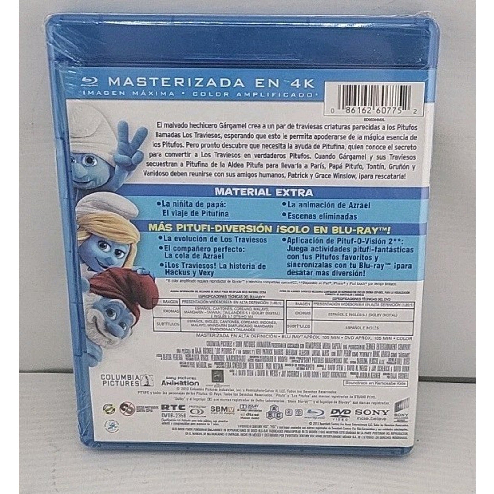 Los Pitufos 2 (Blu-ray, Multi-Language) *Brand New*