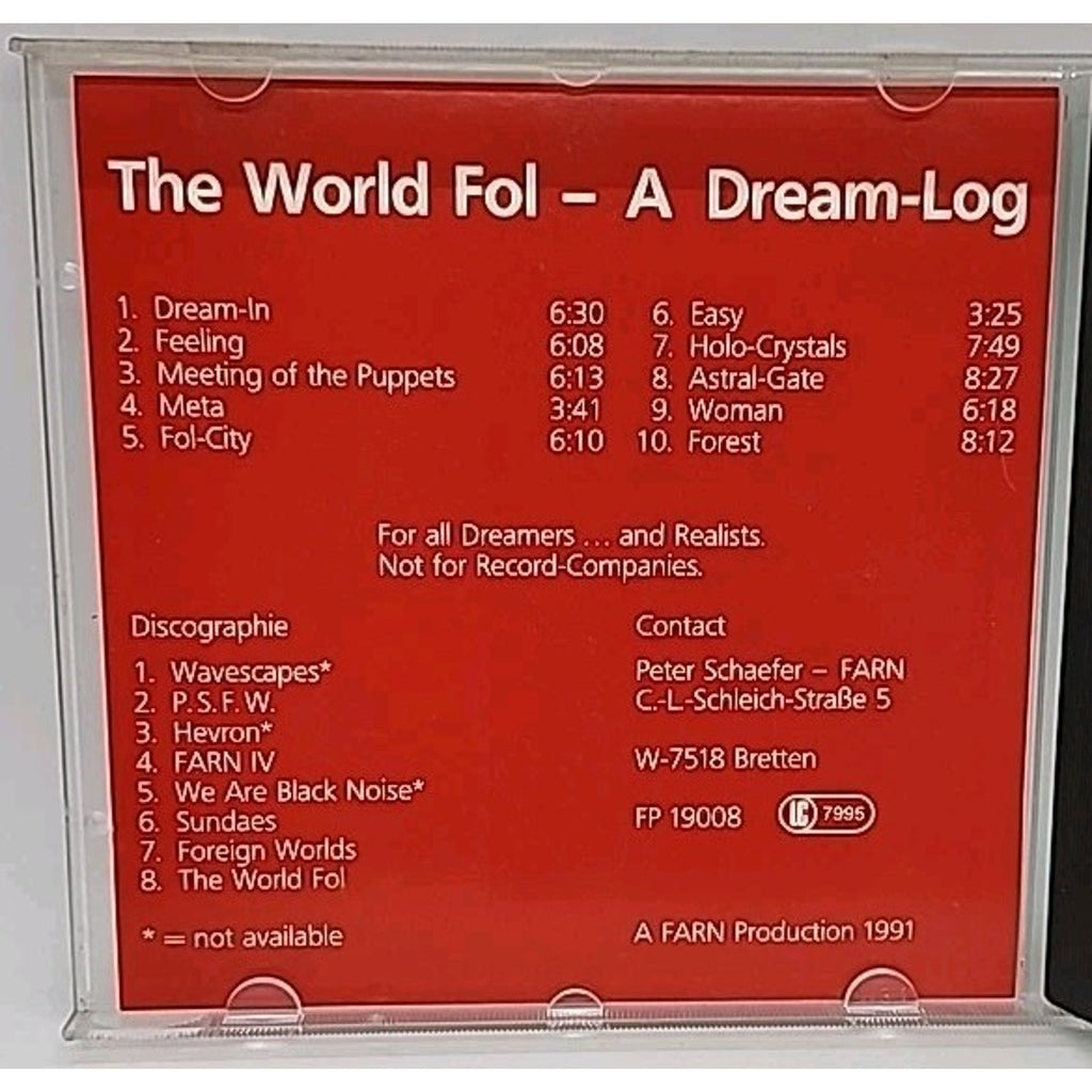 Peter Schaefer The World Fol The FARN-Project (CD)