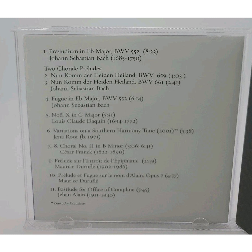 The Dedicatory Recital, Letourneau Organ, Opus 93, At The Abbey Of Gethsemani CD