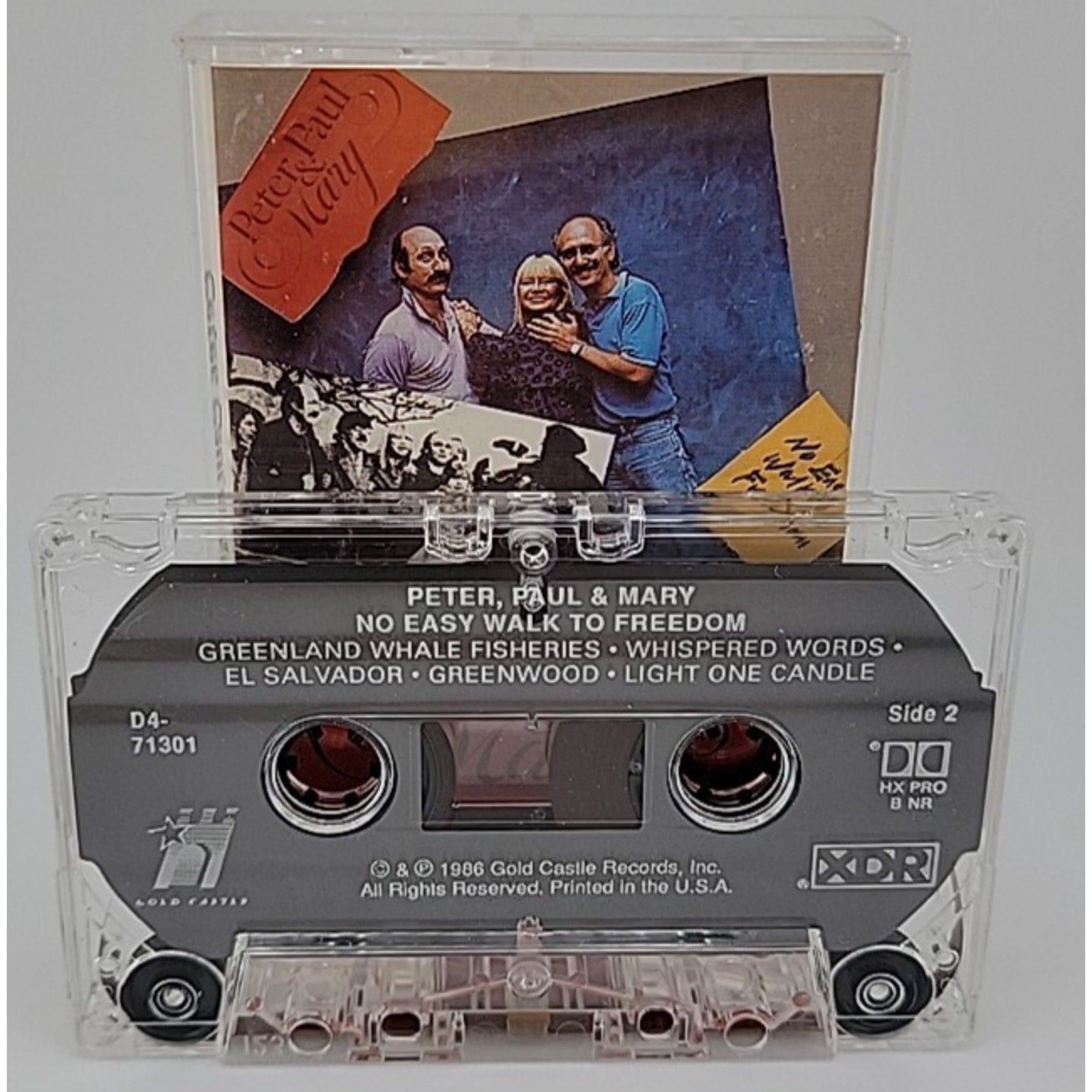 Peter, Paul & Mary- No Easy Walk to Freedom (Cassette) 1986 Warner Bros