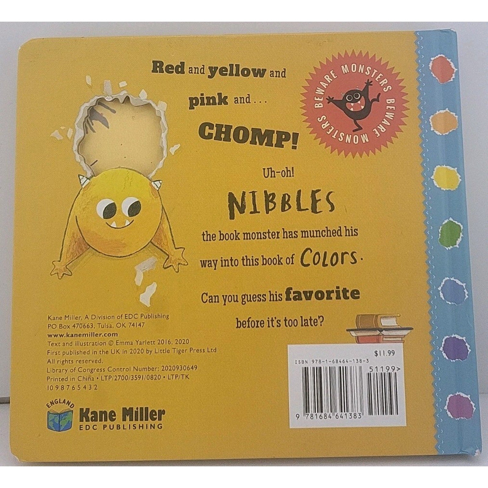Nibbles: Colors by Emma Yarlett (2020, Children's Board Books)
