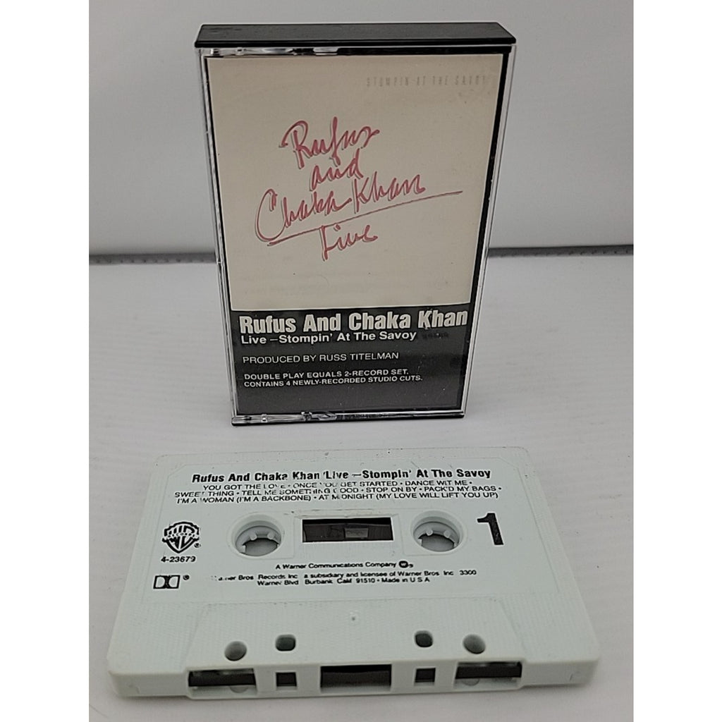 Stompin' at the Savoy (Live) by Rufus & Chaka Khan (Cassette, 2 Discs,...