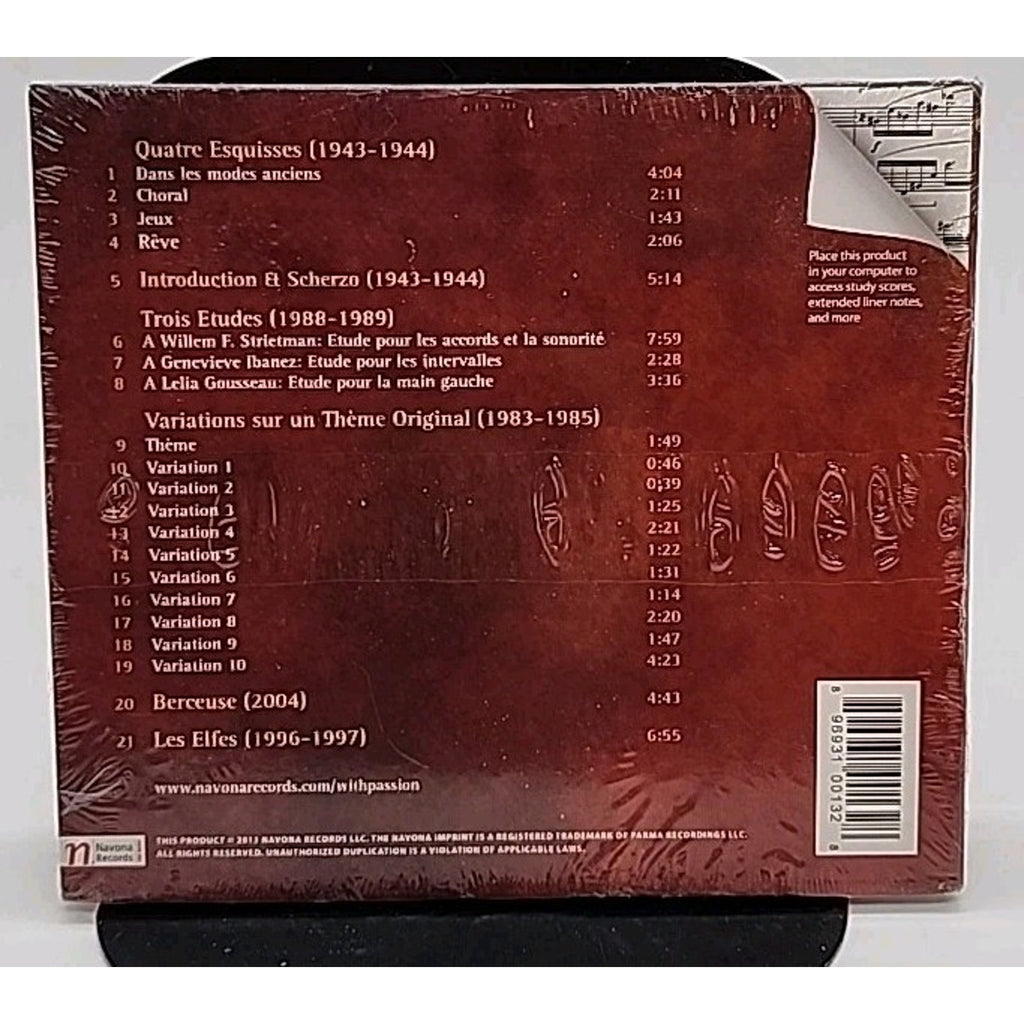 With Passion: Works for Solo Piano by Ramette / Miny, Eric (CD, 2013) *Brand New