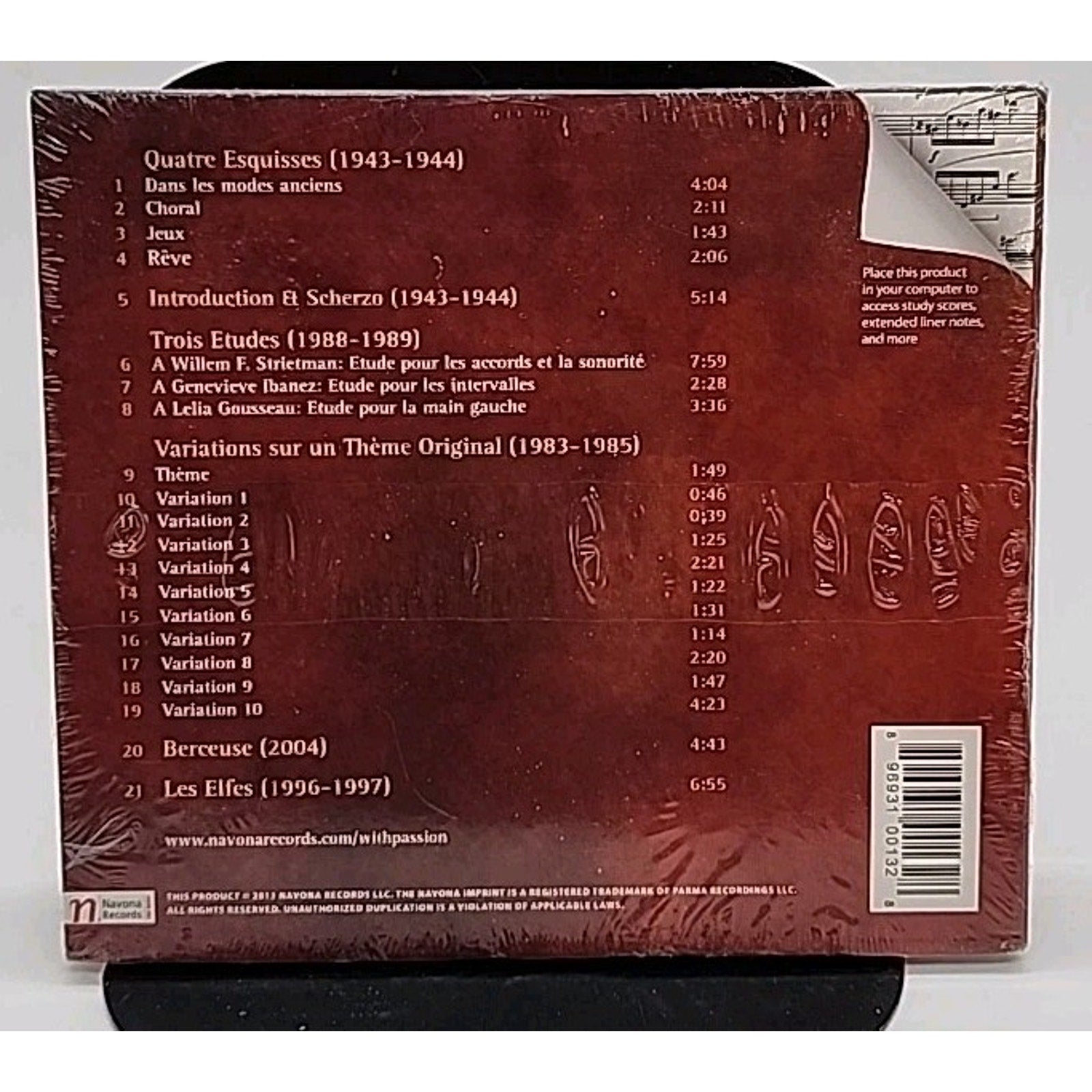 With Passion: Works for Solo Piano by Ramette / Miny, Eric (CD, 2013) *Brand New