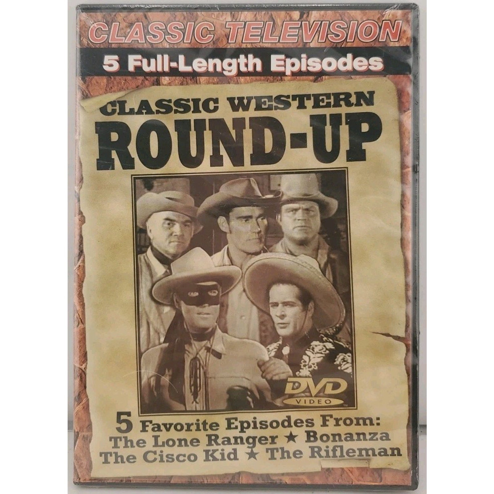 DVD Classic Television Western Roundup Lone Ranger Bonanza Rifleman *Brand New*