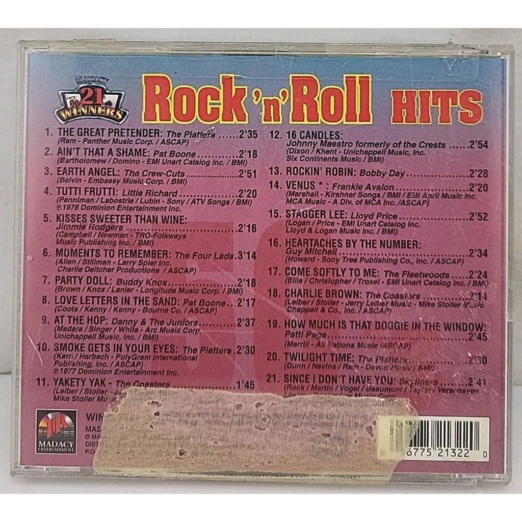 21 Winners: Rock 'N' Roll Hits of the 50's [1997] by Various Artists (CD,...
