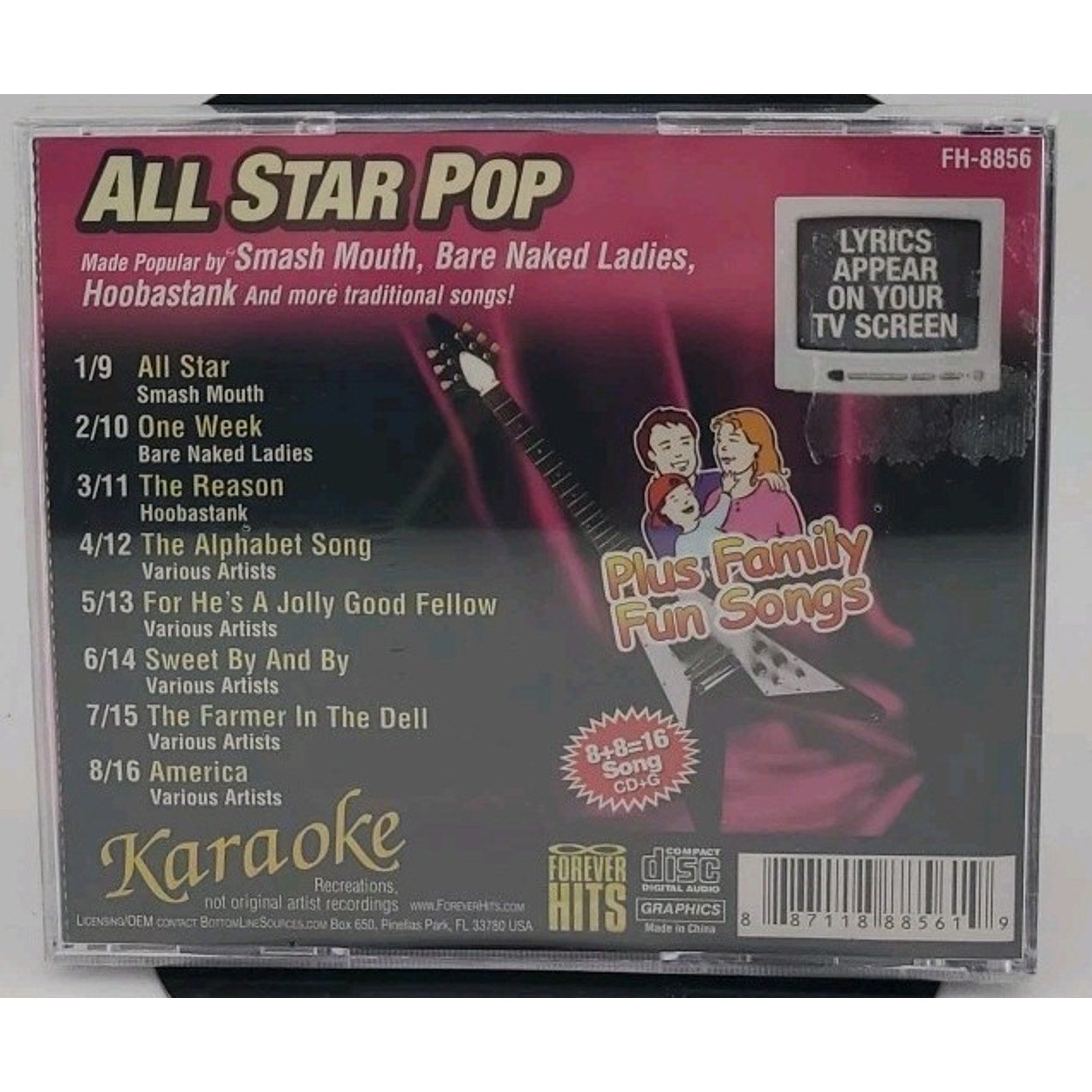 Forever Hits Karaoke: All Star Pop CD *Brand New*