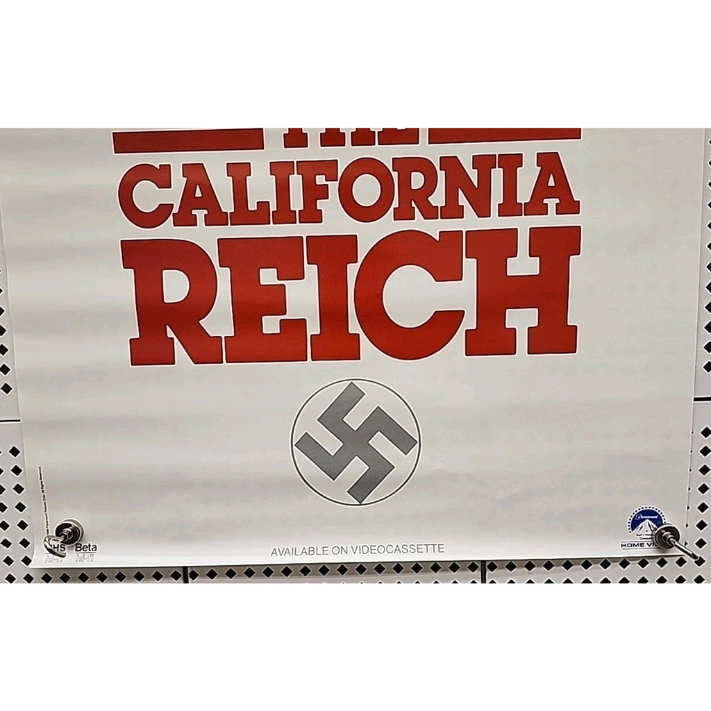 The California Reich 1986 Video Promo Poster 17x24 VHS Store Display