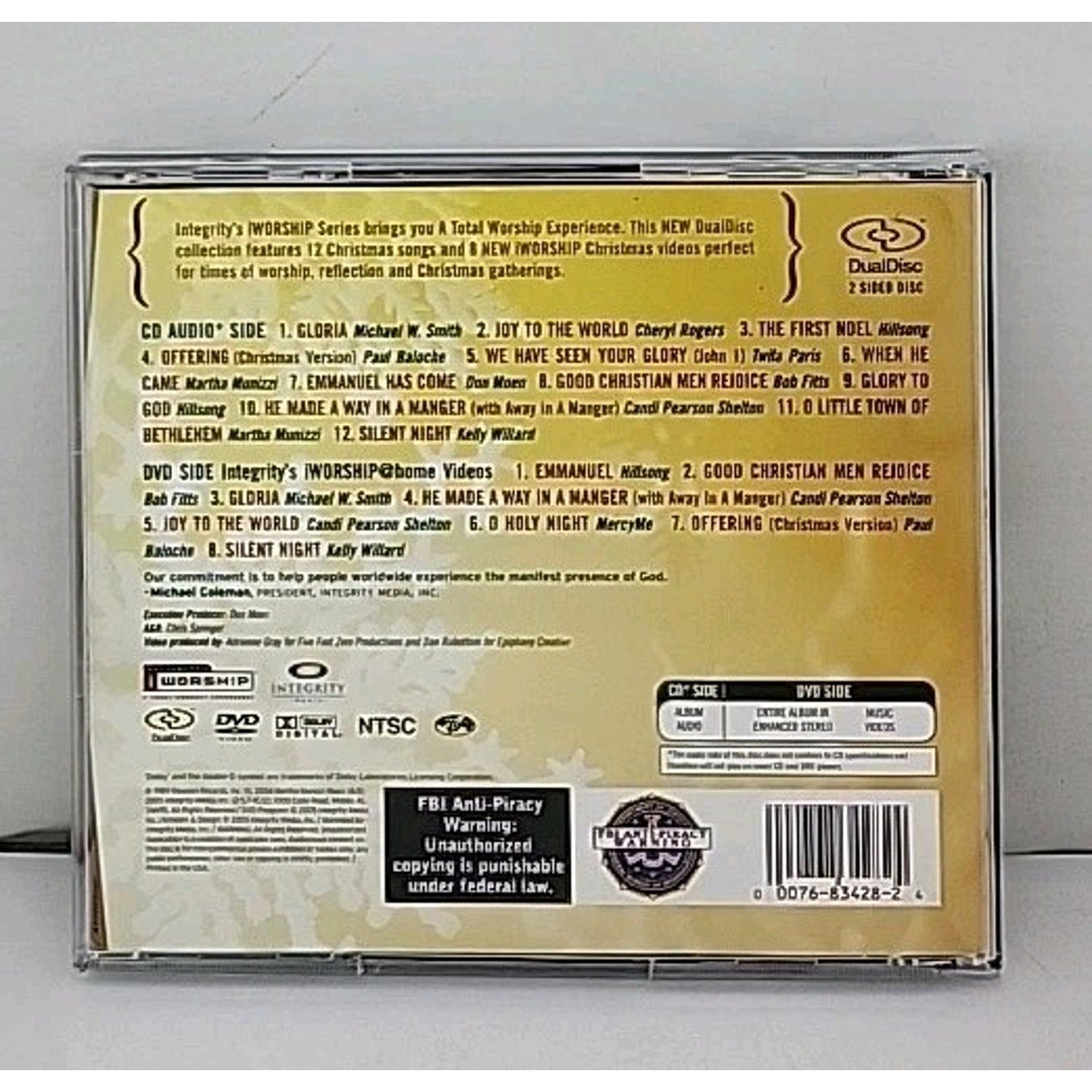 Integrity's Iworship a Christmas Offering Dualdisc CD DVD