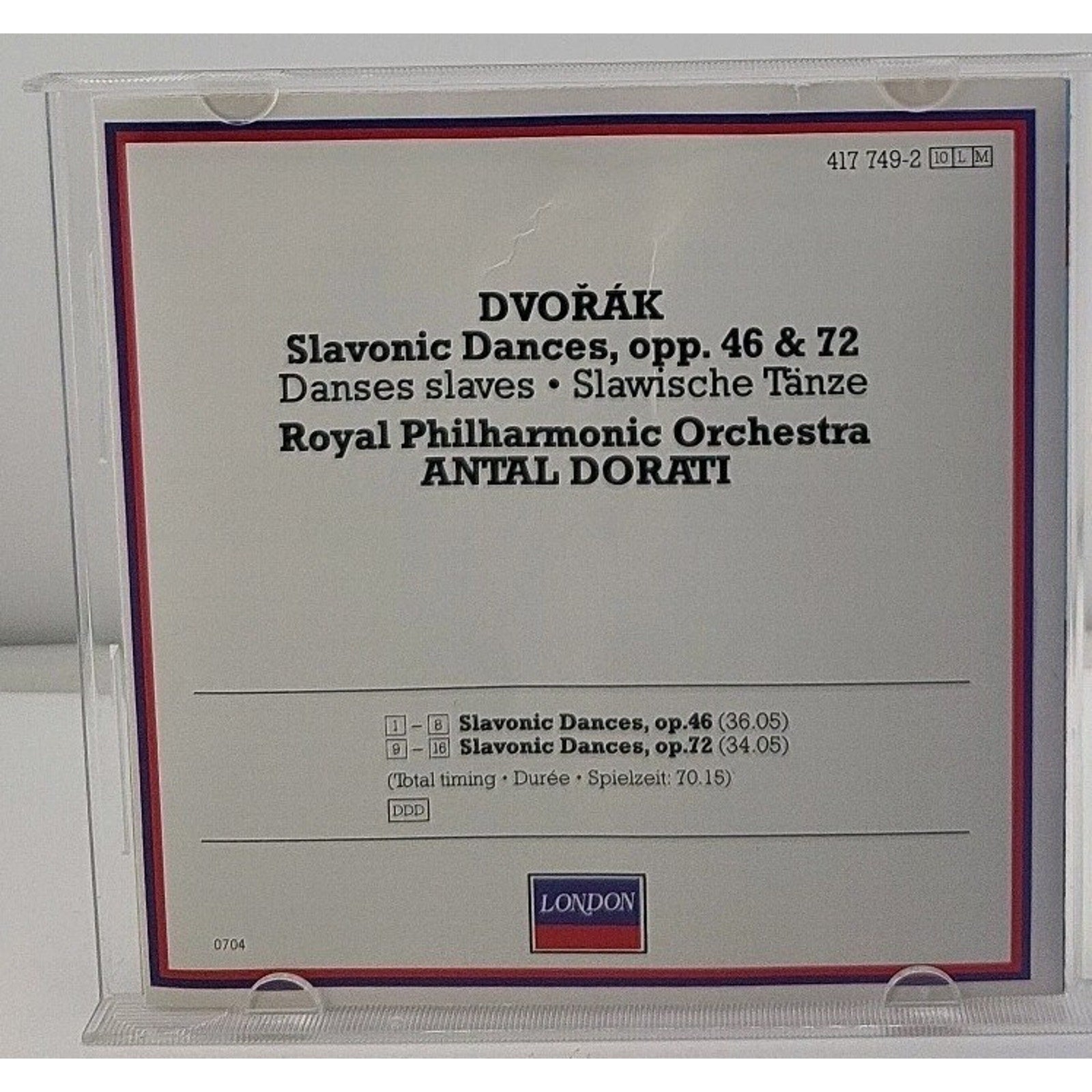 Antonín Dvořák / Royal Philharmonic Orchestra, Antal Dorati - Slavonic Dances CD