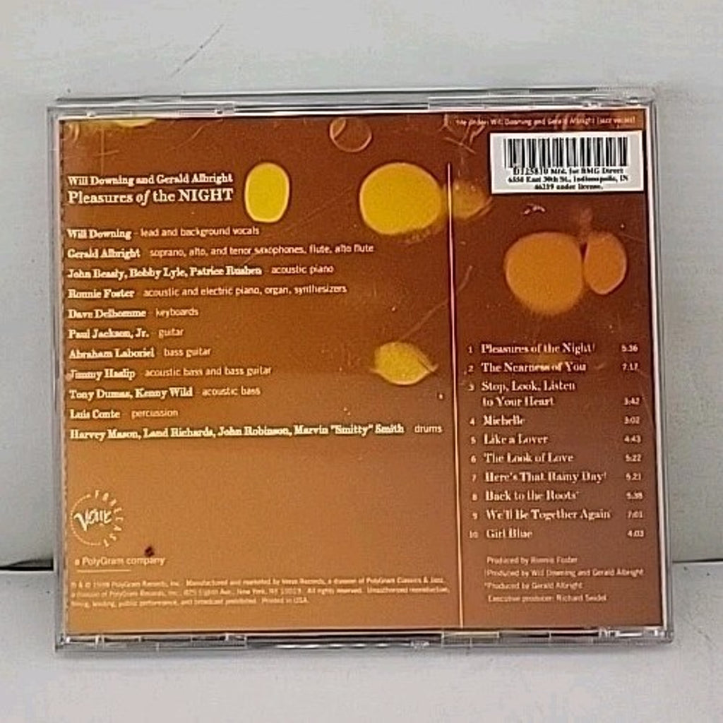 Pleasures of the Night by Gerald Albright/Will Downing (CD, Sep-1998, Verve)