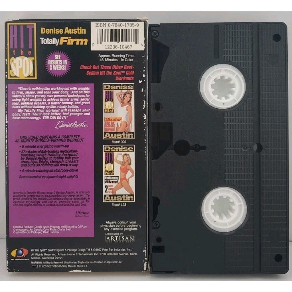 Denise Austin - Hit the Spot Gold Series: Totally Firm (VHS, 2000)