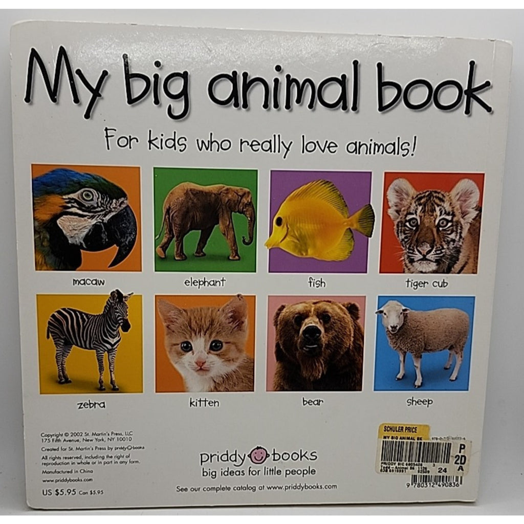 My Big Animal Book by Roger Priddy (2002, Children's Board Books)