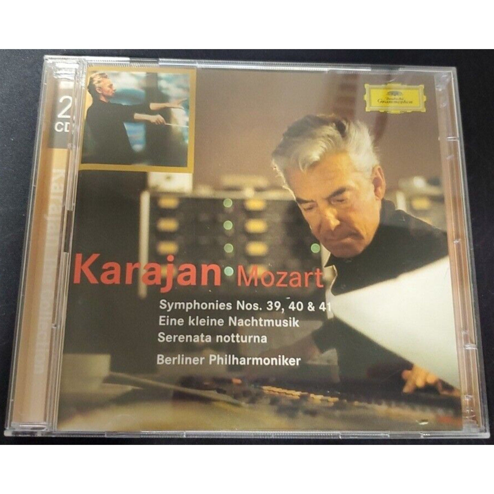 Mozart: Symphonies 39, 40, 41; Herbert von Karajan BPO (CD, 2003, 2 Discs, DG)