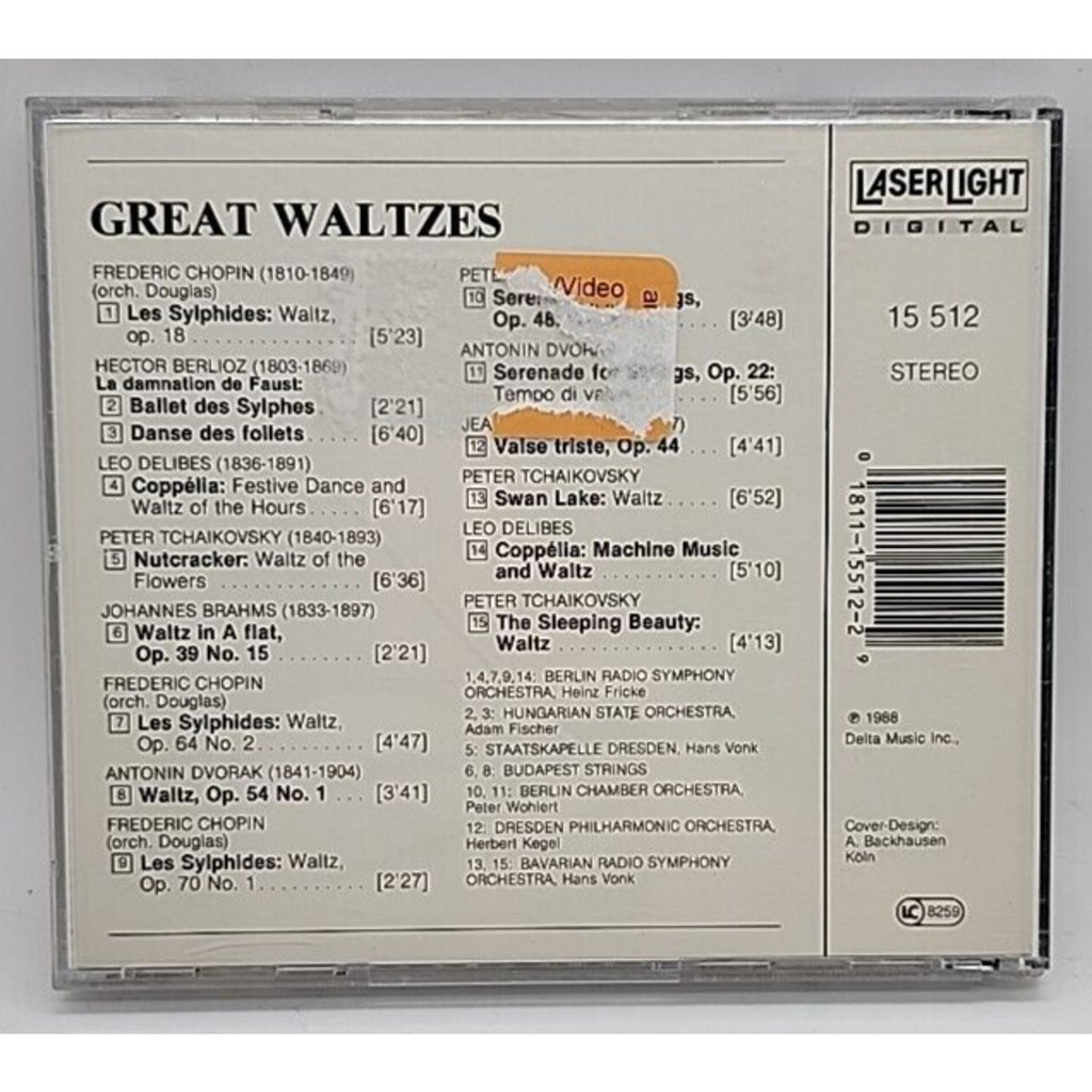Great Waltzes by Various (CD, 1990)