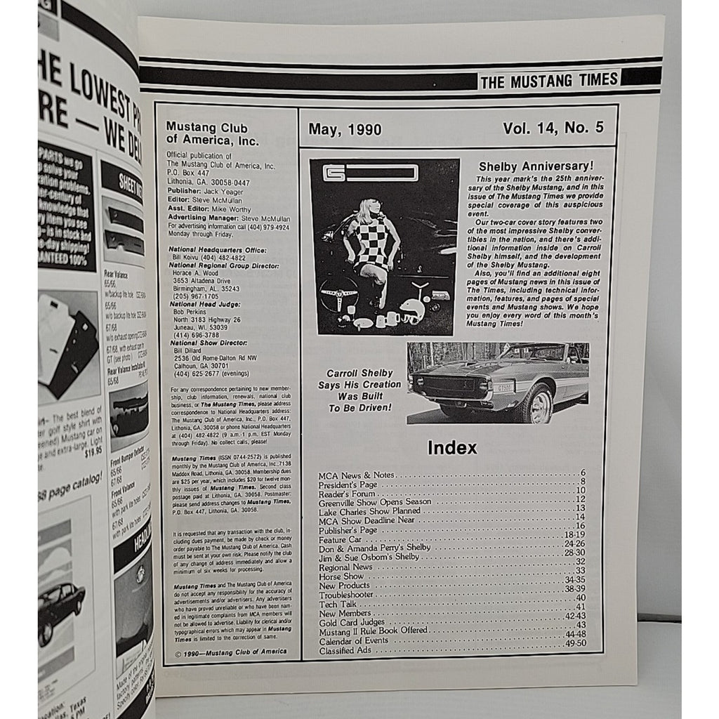 Mustang Times May 1990 Magazine