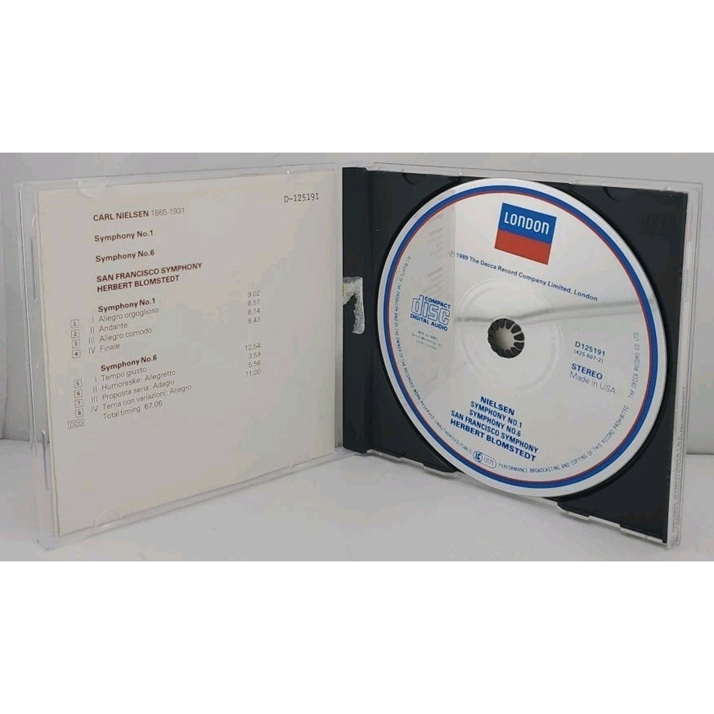 Nielsen Symphonies 1 & 6 - San Francisco Symphony - Herbert Blomstedt CD