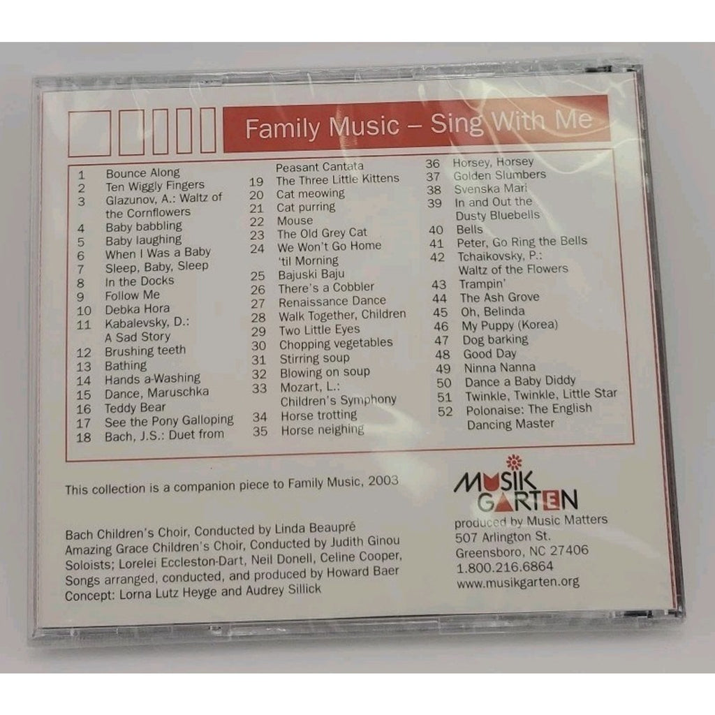 Family Music Sing With Me CD *Brand New*