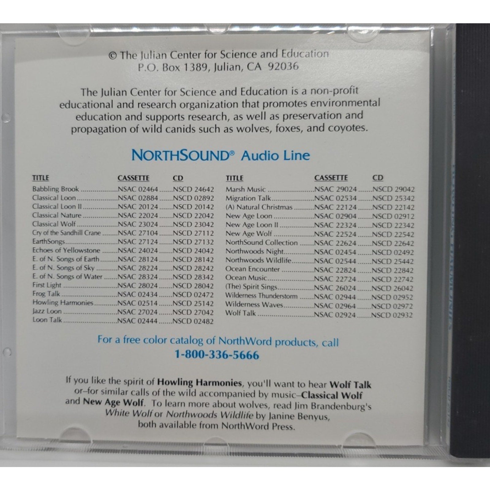 Northsound - Howling Harmonies (CD) Jim Brandenburg