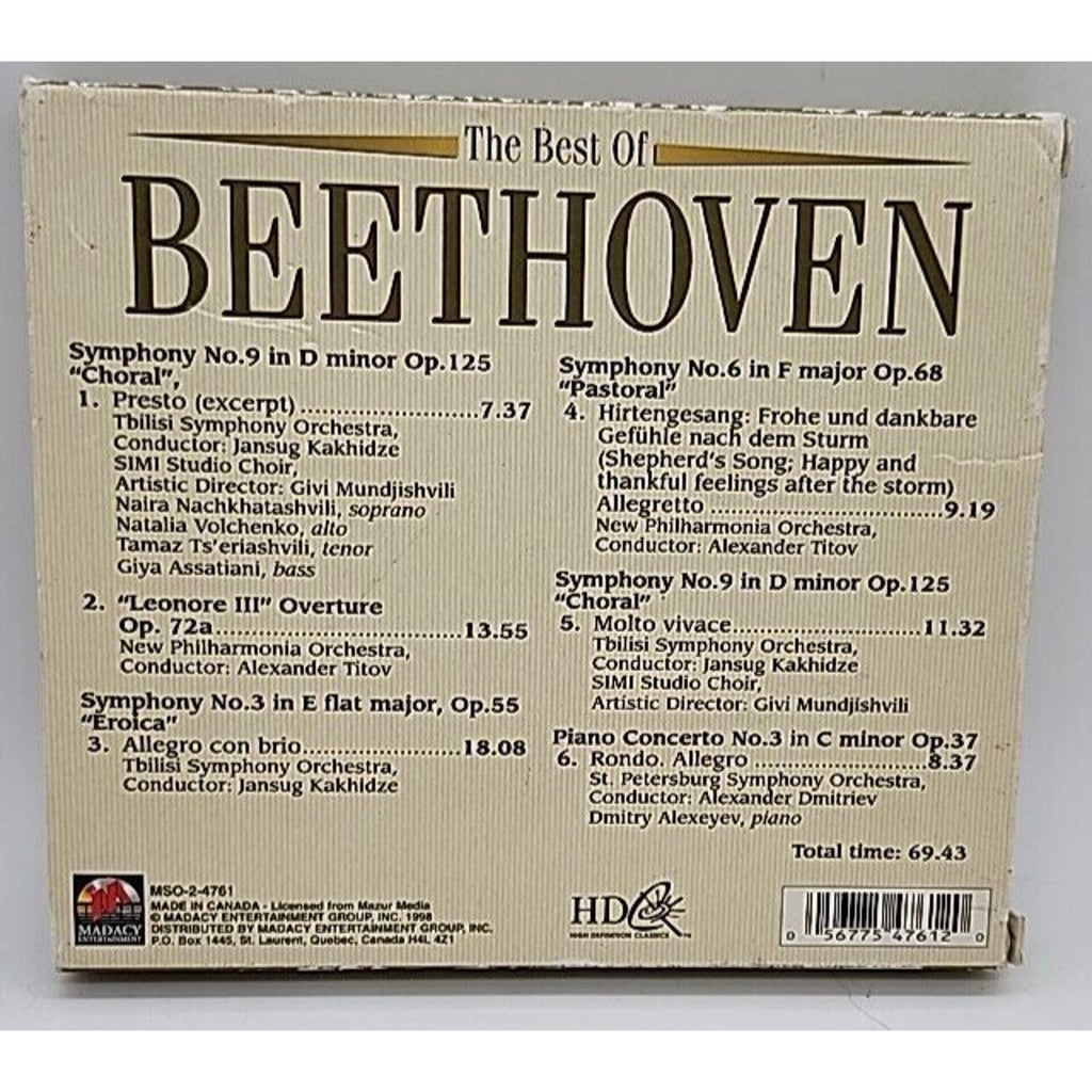 Best of Beethoven by Ludwig van Beethoven (CD, 1999)