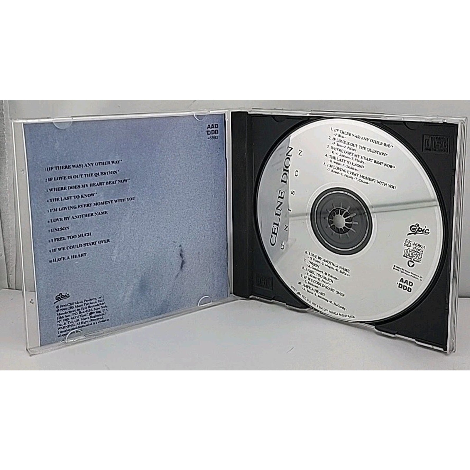 Unison by Celine Dion (CD, 1990)