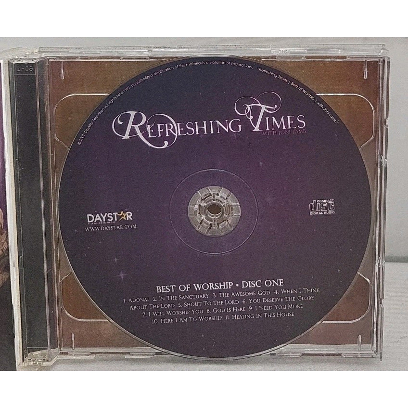 Refreshing Times with Joni Lamb - Best of Worship Music - CD