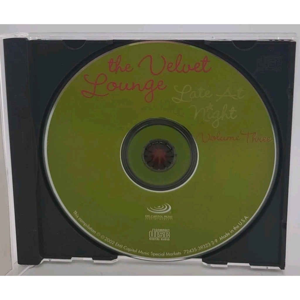 The Velvet Lounge Late At Night Vol 3 CD
