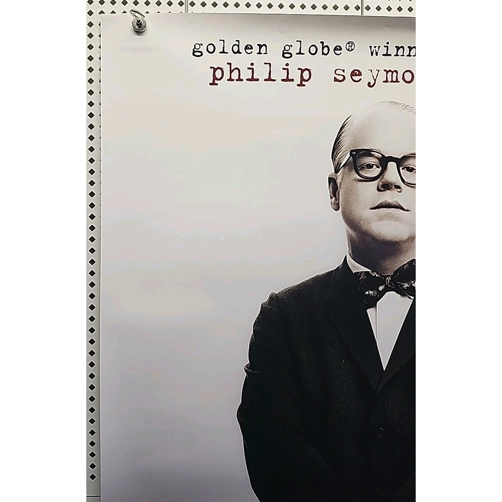 Capote Promo Movie Theater Poster 2005 w/ Philip Seymour Hoffman 27"w x 40"h