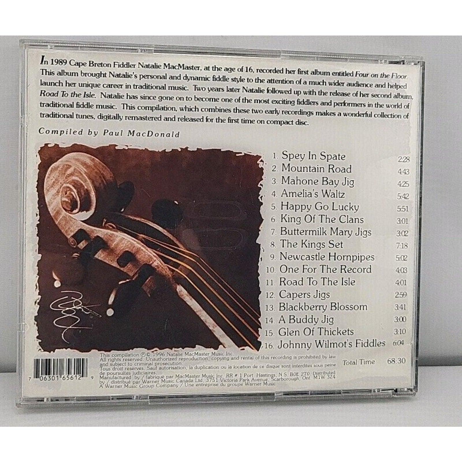 Natalie MacMaster CD a Compilation of Four on the Floor and Road to the Isle