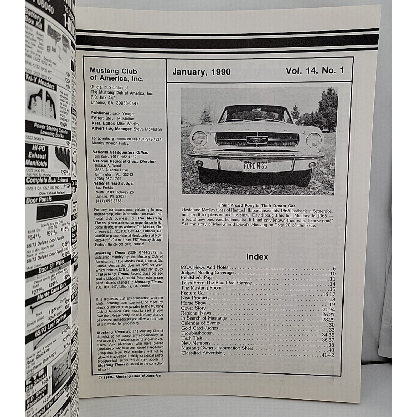 Mustang Times January 1990 Magazine