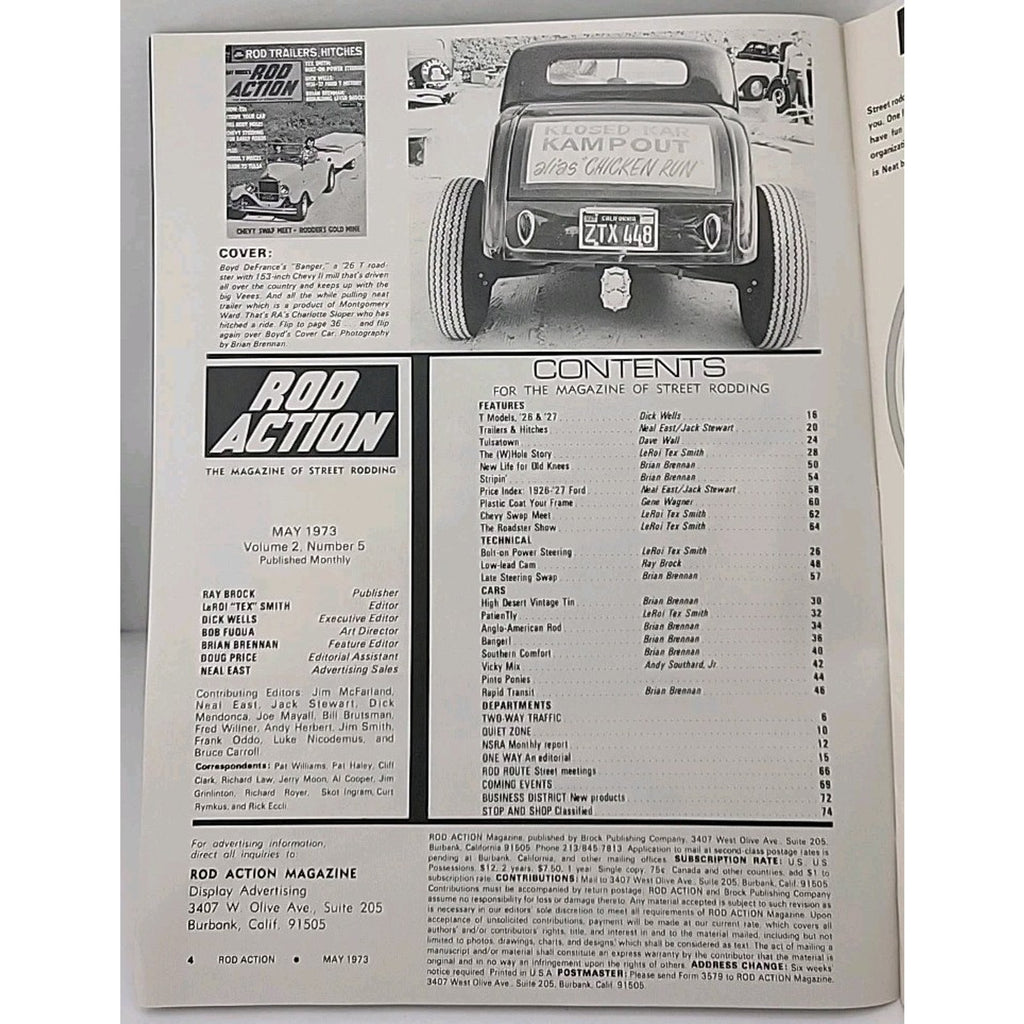 Rod Action Magazine - May 1973 - Volume 2 Number 5