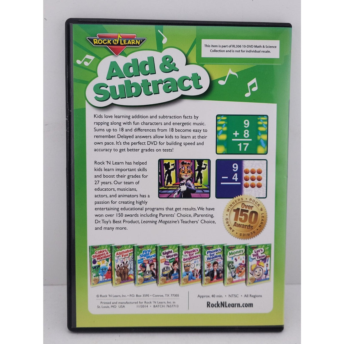 Rock N Learn Add & Subtract DVD