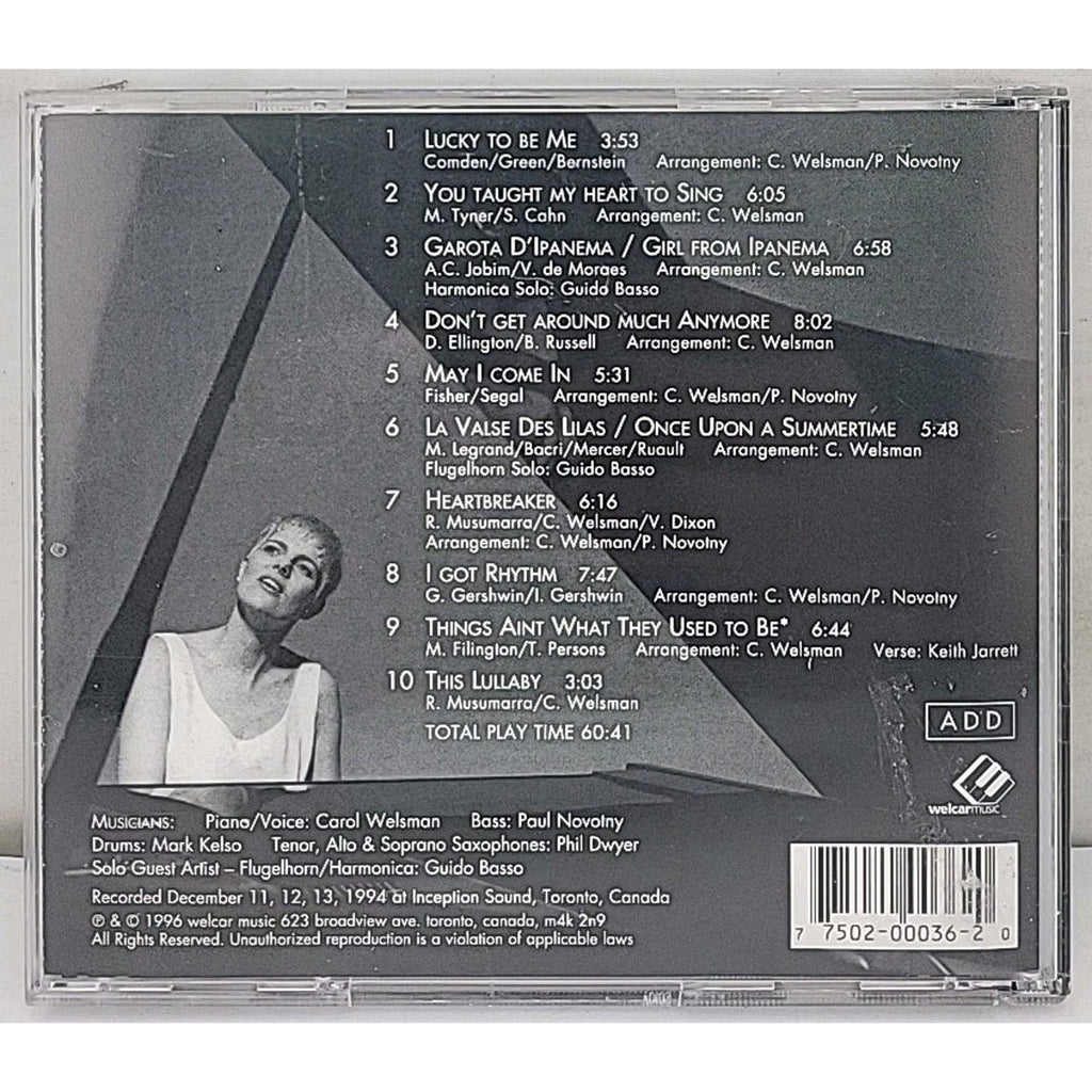 Lucky To Be Me by Carol Welsman (CD, 2006, Welcar)