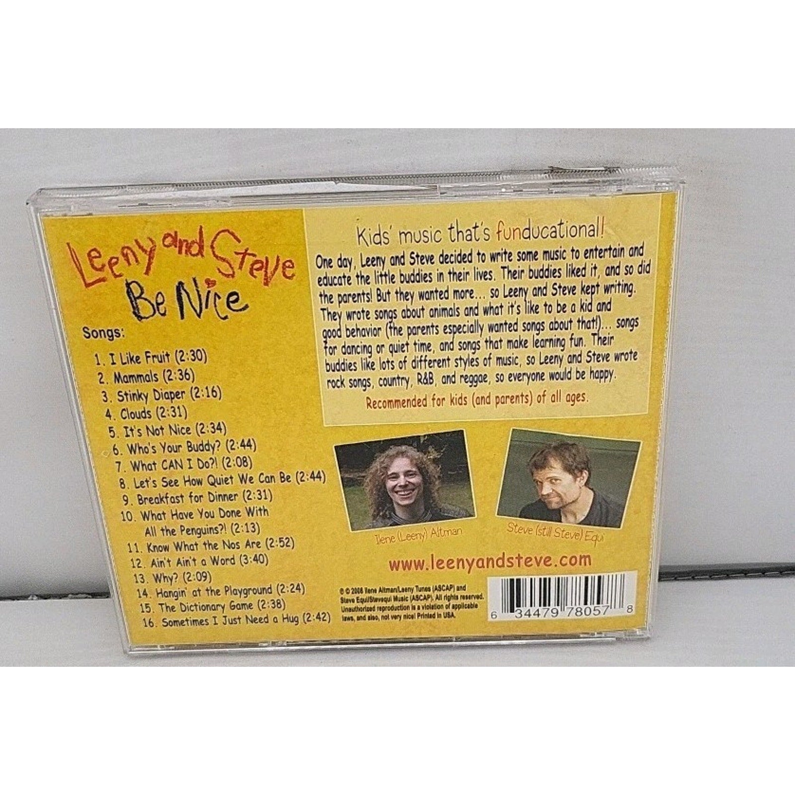 Be Nice by Leeny and Steve (CD, 2008)