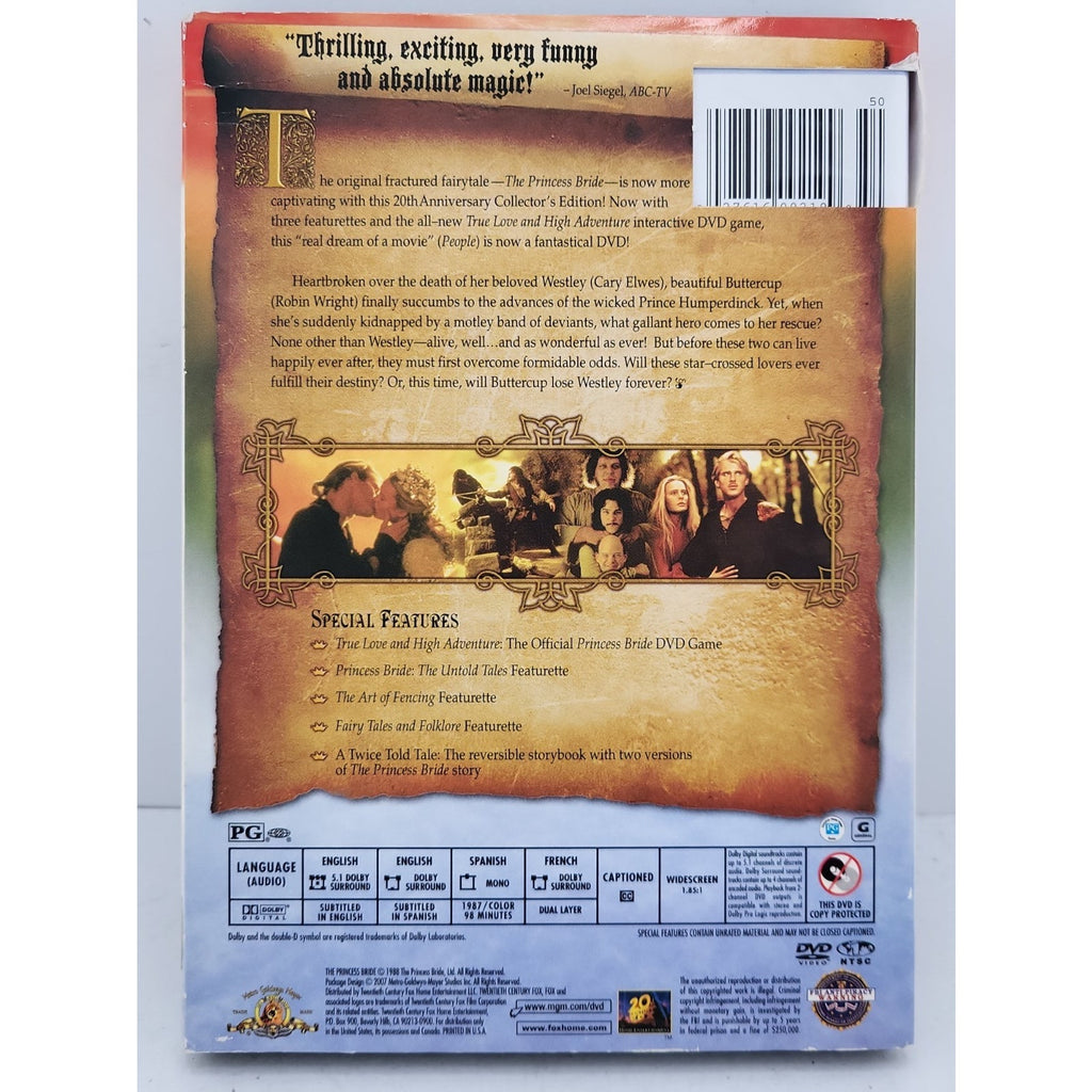 The Princess Bride - Collector's Edition (DVD, 1987)