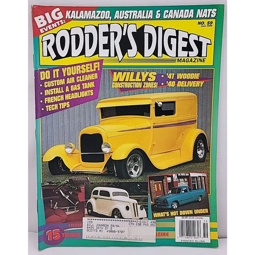 Rodder's Digest Magazine June 1994 Volume 13 Number 59