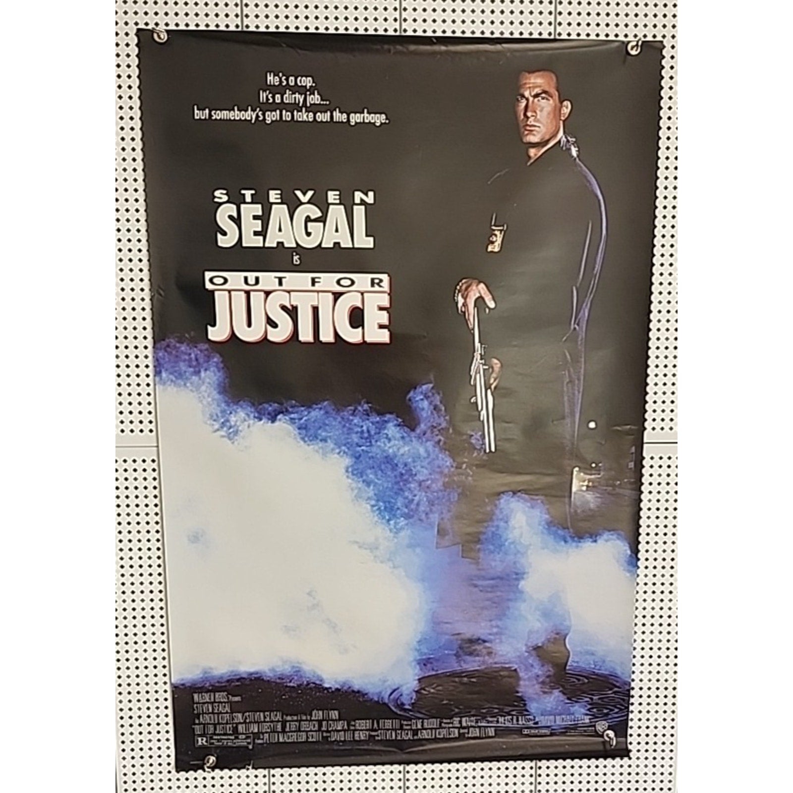 Out For Justice Original One Sheet Movie Poster - 1991 - Steven Seagal