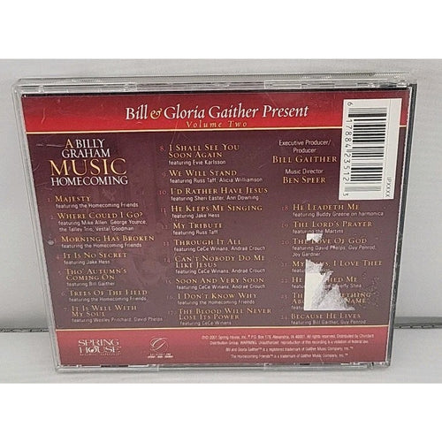A Billy Graham Music Homecoming, Vol. 2 by Bill & Gloria Gaither (CD, 2001)