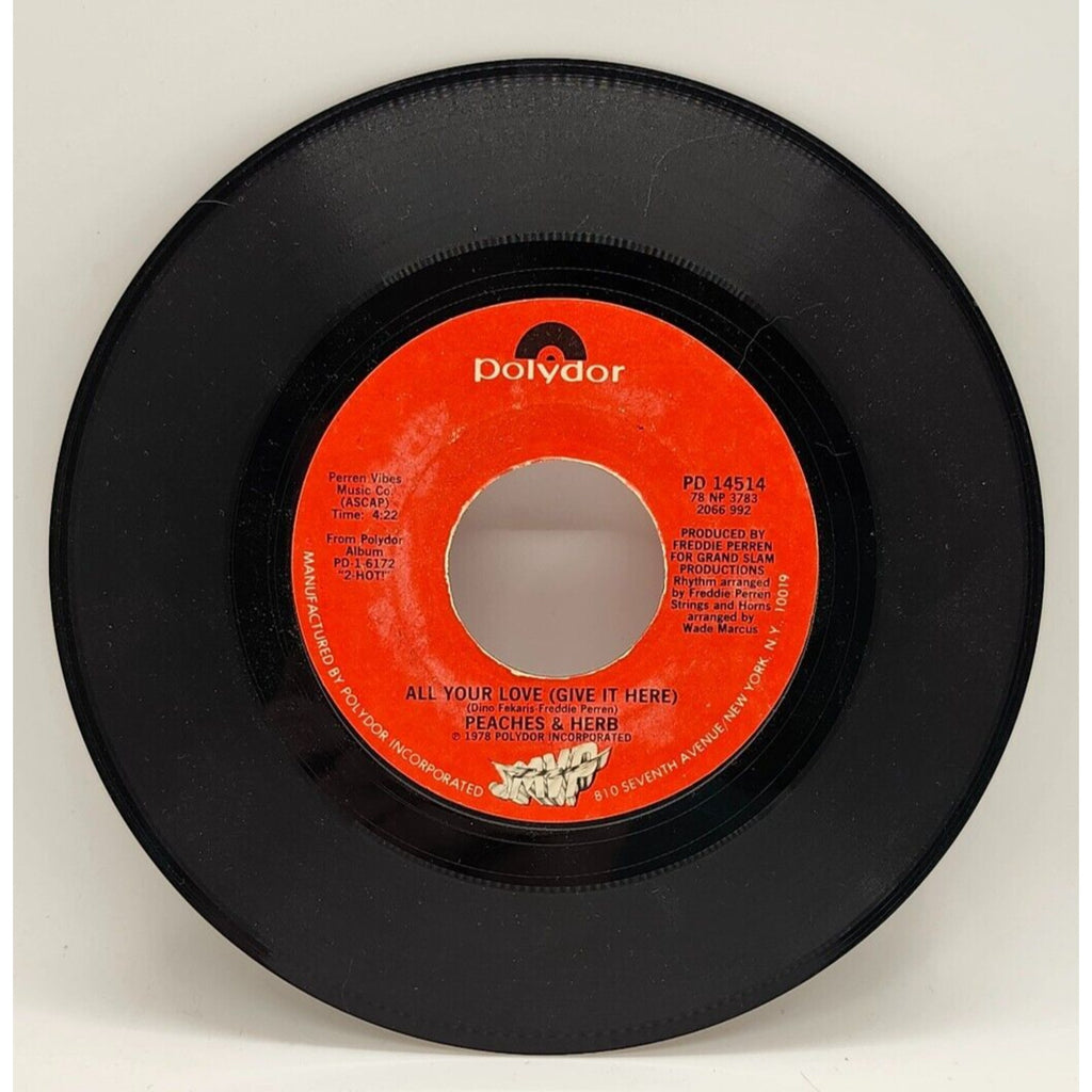 Shake Your Groove Thing / All Your Love By Peaches & Herb (Record) - PD 14514
