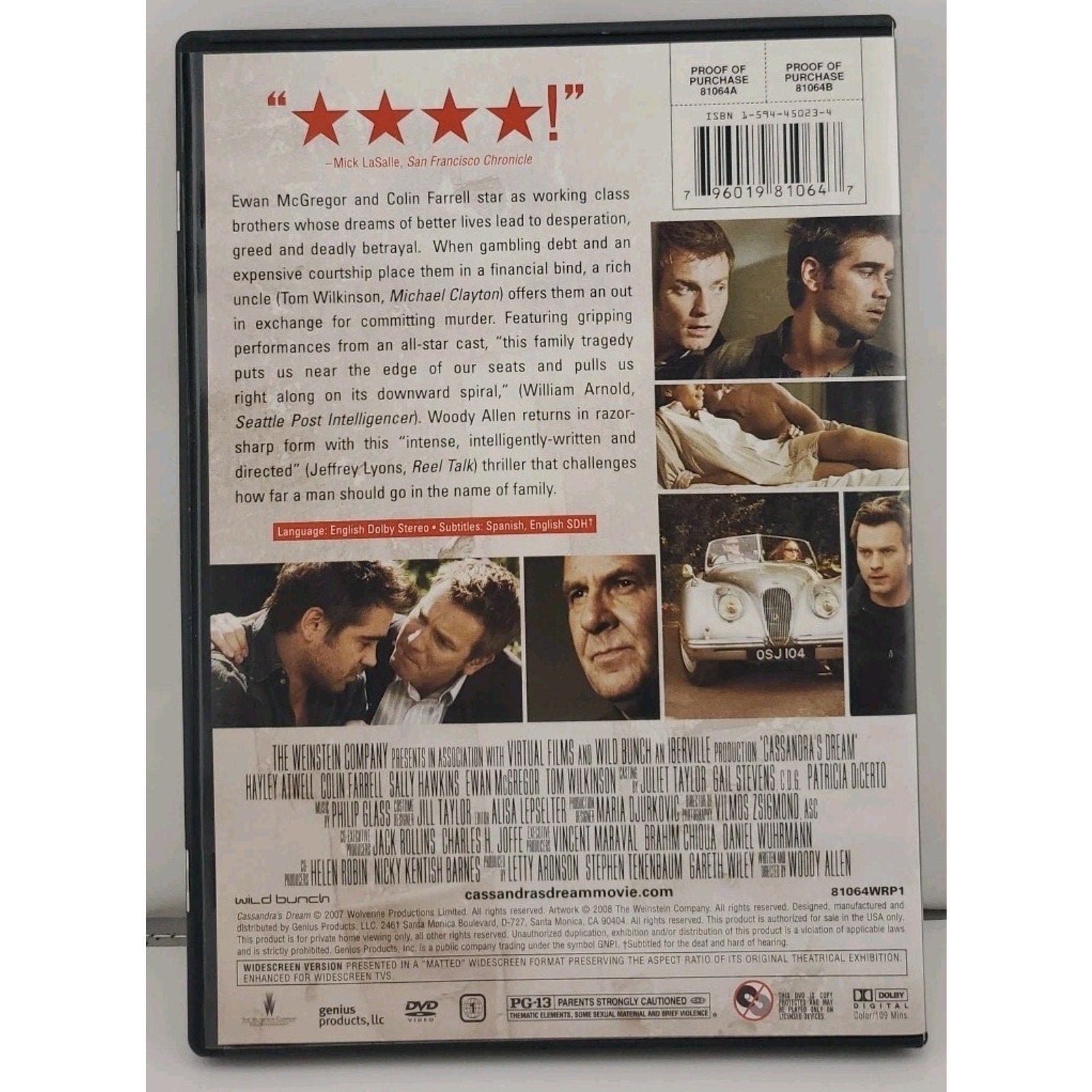 Cassandra's Dream (DVD, 2007)