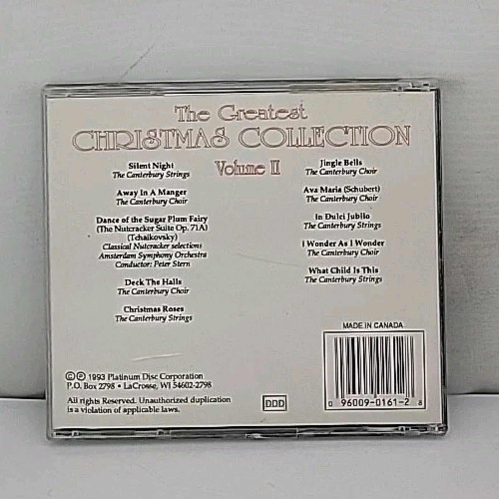 Greatest Christmas Collection, Vol. 2 (CD, Oct-1995, Platinum Disc) GCC-301