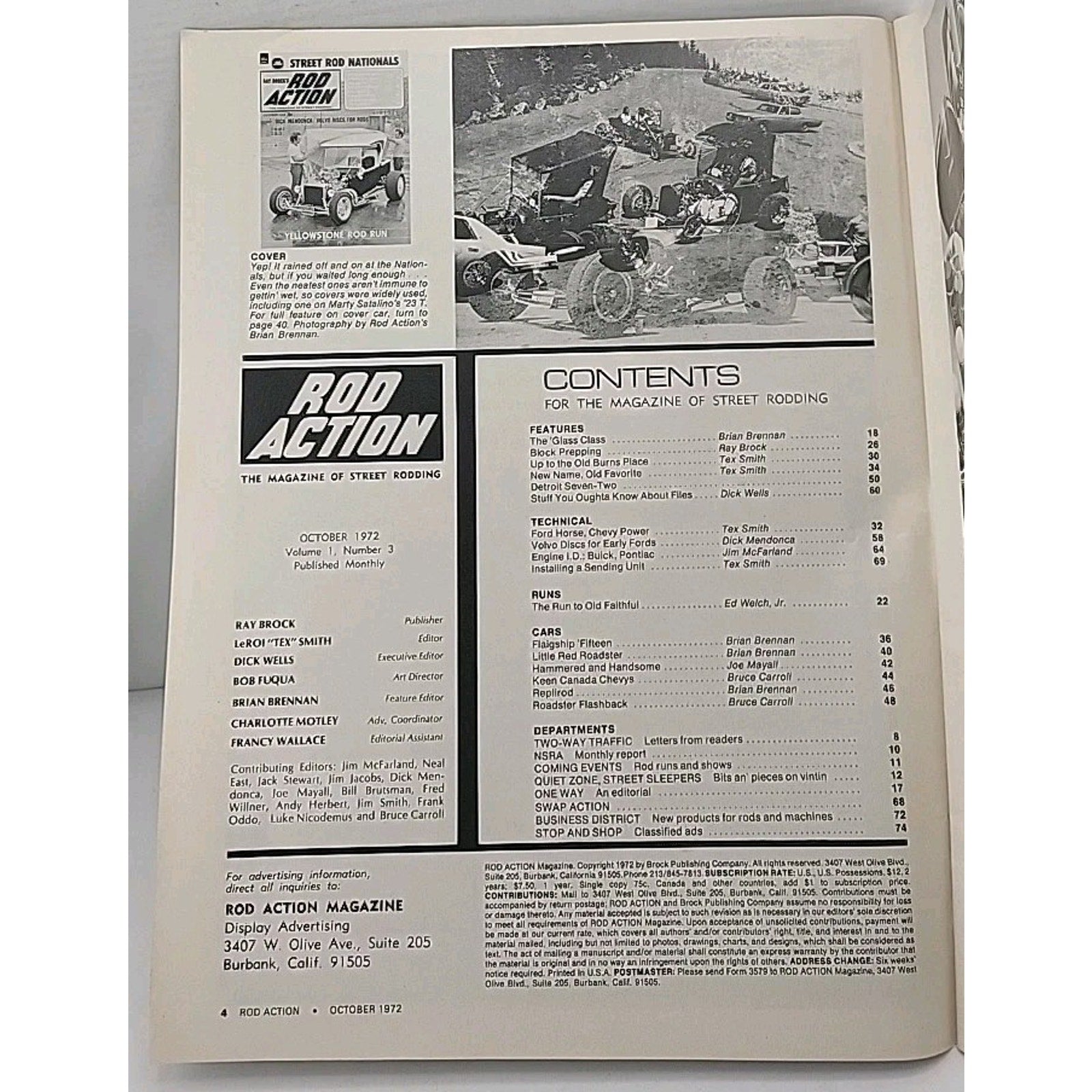 Rod Action Magazine - October 1972 - Volume 1 Number 3
