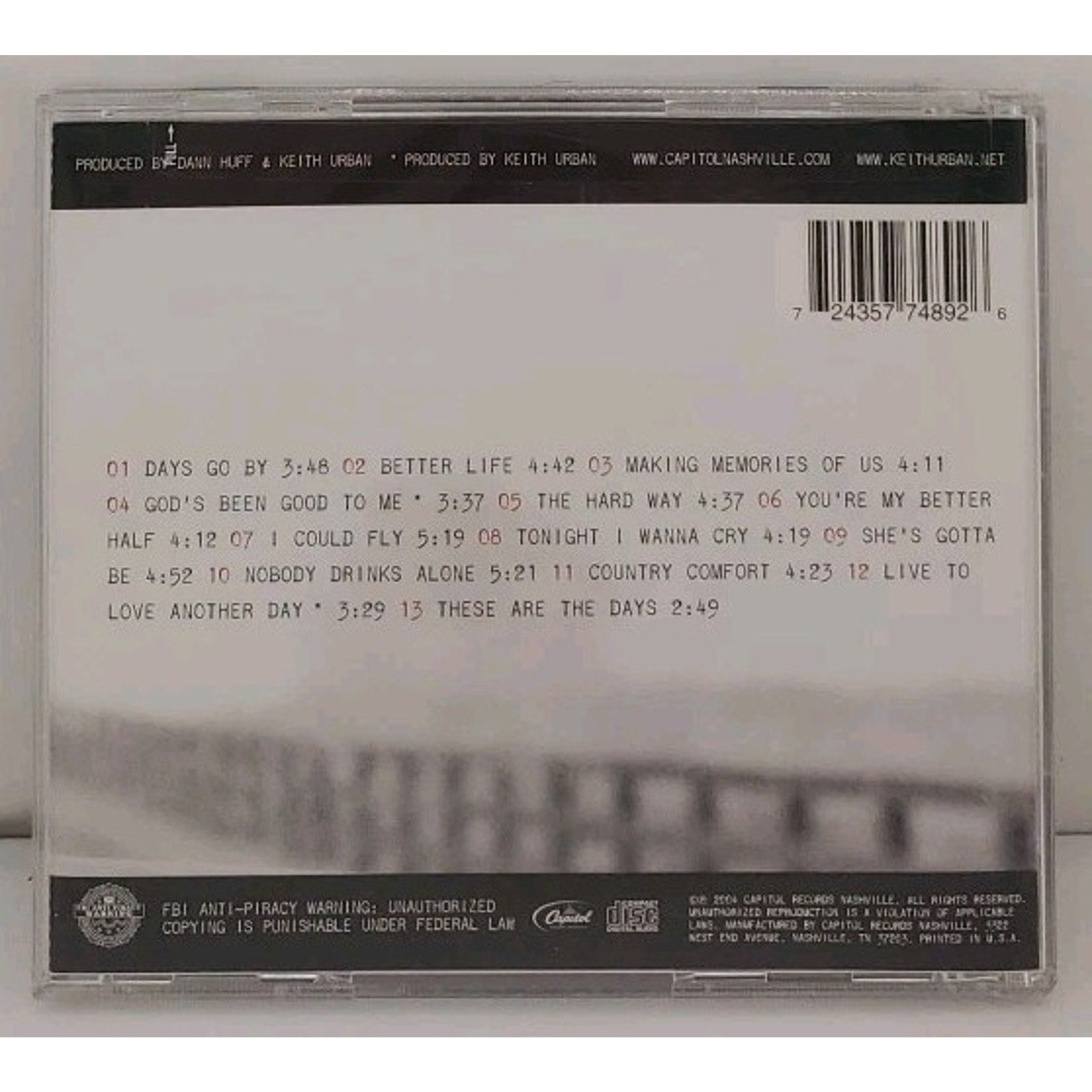 Be Here by Urban, Keith (CD, 2004)